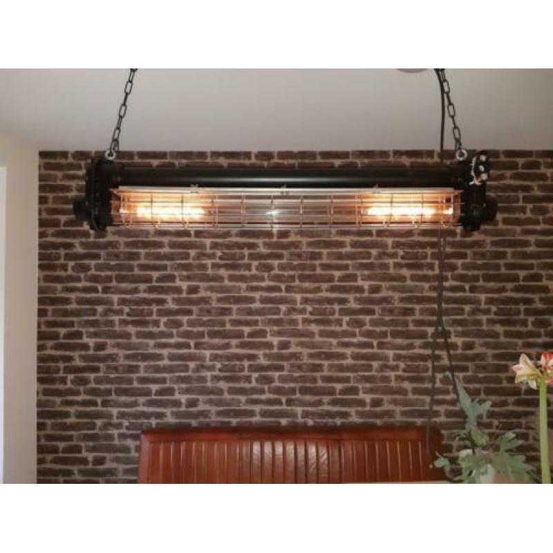 Industriële hanglamp tl lamp led dimbaar. Tube fabriekslamp