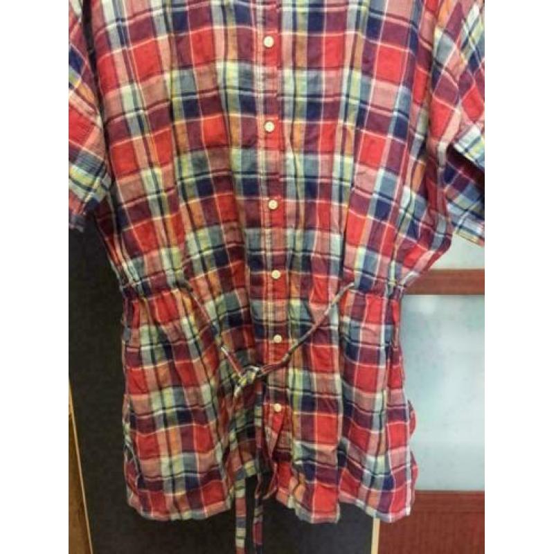 Zacht check tuniek, maat;l/xl