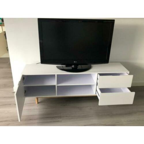 Tv meubel met vitrine opberg kast design