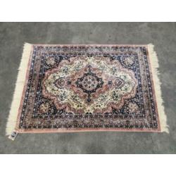 Vintage Perzisch pink vloerkleed Tabriz Viscose 95x135cm