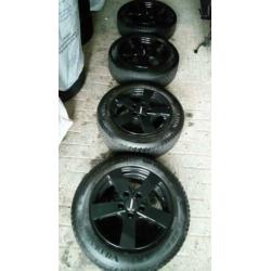 15" Velgenset 5x112 MINI One Cooper Mercedes A-B NIEUWSTAAT!