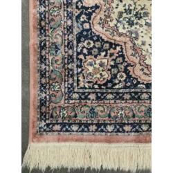 Vintage Perzisch pink vloerkleed Tabriz Viscose 95x135cm