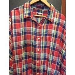 Zacht check tuniek, maat;l/xl