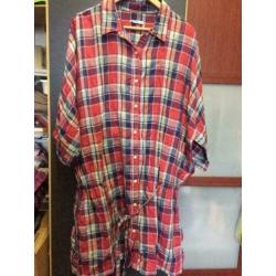 Zacht check tuniek, maat;l/xl
