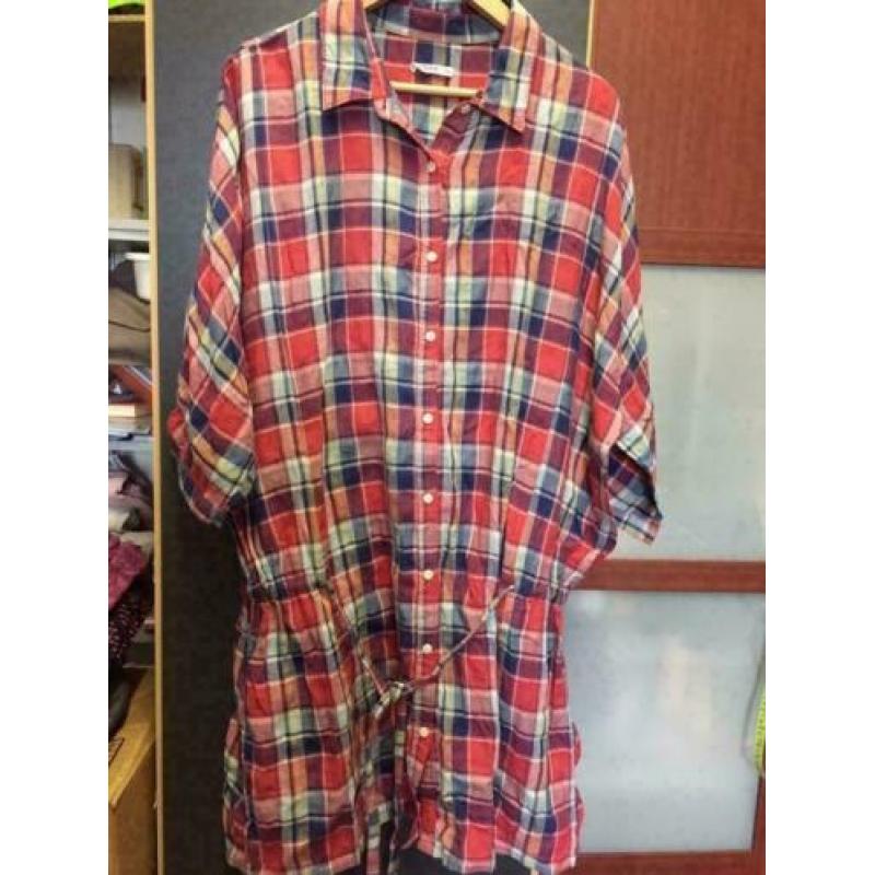Zacht check tuniek, maat;l/xl