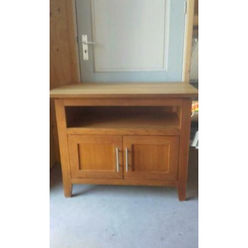 Eiken salontafel en tv meubel
