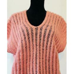 Oversized roze vintage angora truitje SALE