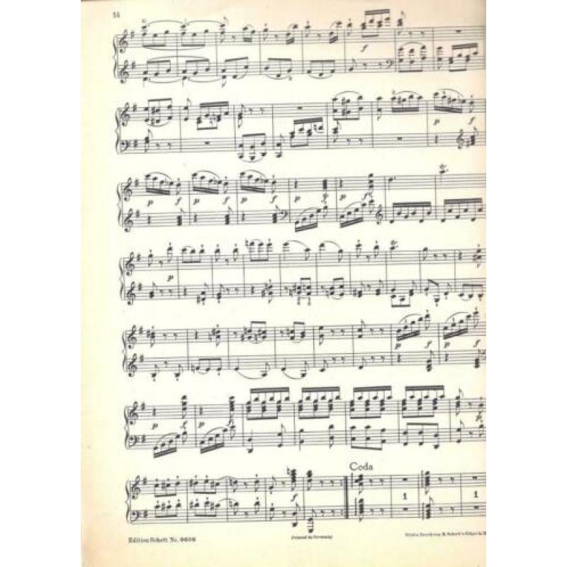 Mozart: Sonate in G-dur. Ed. Schott & Sohne - Nr. 0608.