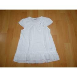 Prachtig wit t-shirt/tuniek van s.Oliver, maat 104/110 NIEUW