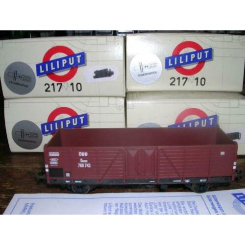 35xLiliput HO wagons Liliput HO NO 21719 splinternieuw in do