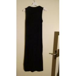 Nieuw Topshop lange, rib zwart zwangerschap jurk, maat 38
