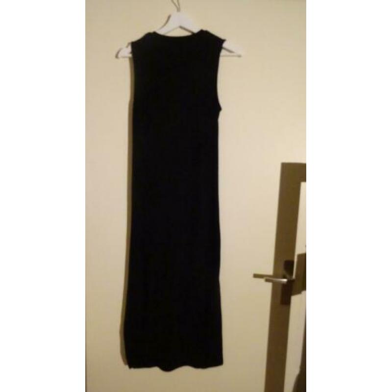 Nieuw Topshop lange, rib zwart zwangerschap jurk, maat 38