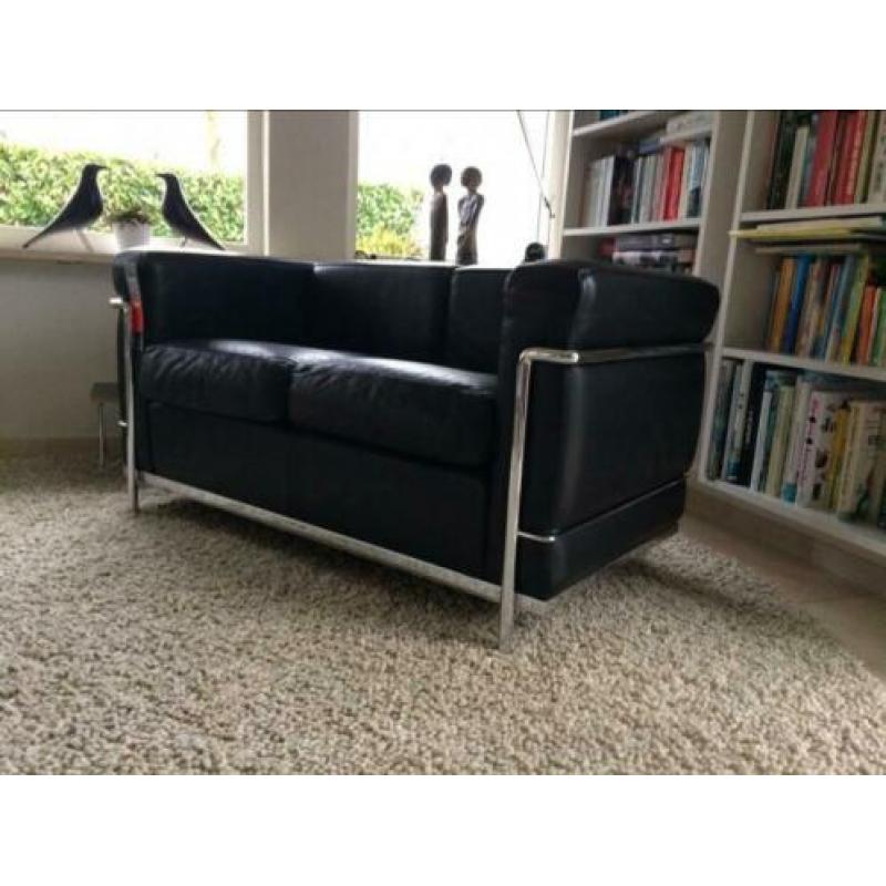 Cassina LC2 / LC 2 bank leder Pelle naturale cat Z !!