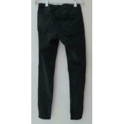 Only zwarte denim jeans met ritsjes maat 32 W26
