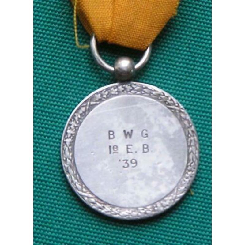 Medaille Schietprijs Zilver 1939. Burgerwacht.