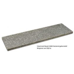 vijverrand Olivian Black 100x20x3 cm gevlamd / geborsteld