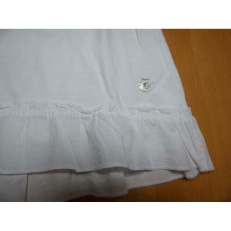 Prachtig wit t-shirt/tuniek van s.Oliver, maat 104/110 NIEUW