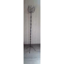 Kaarsenstandaard groot 110 cm met kaars wit
