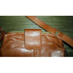 SASA DESIGN ! Leren schouder/cross bodytas.