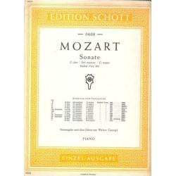 Mozart: Sonate in G-dur. Ed. Schott & Sohne - Nr. 0608.