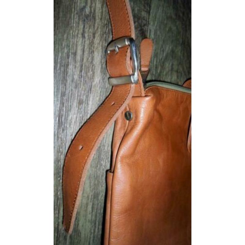 SASA DESIGN ! Leren schouder/cross bodytas.