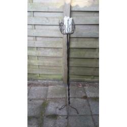Kaarsenstandaard groot 110 cm met kaars wit