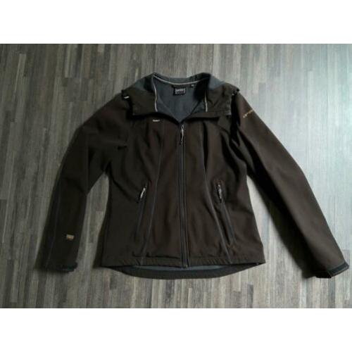 Icepeak korte softshell zwarte jas/jack