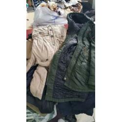 Partij tweedehands mix winter  kleding   export o,45 cent