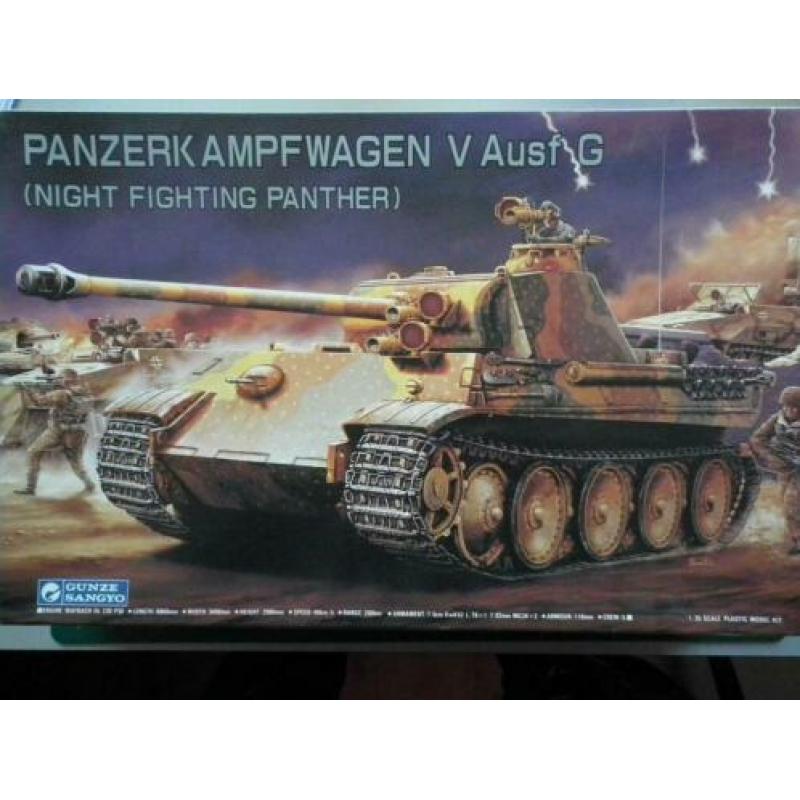Gunze Sangyo, Panzer V Ausf G nightfighting Panther 1/35