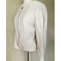 EXPRESSO, mooi jasje van offwhite imitatieleer, mt 42