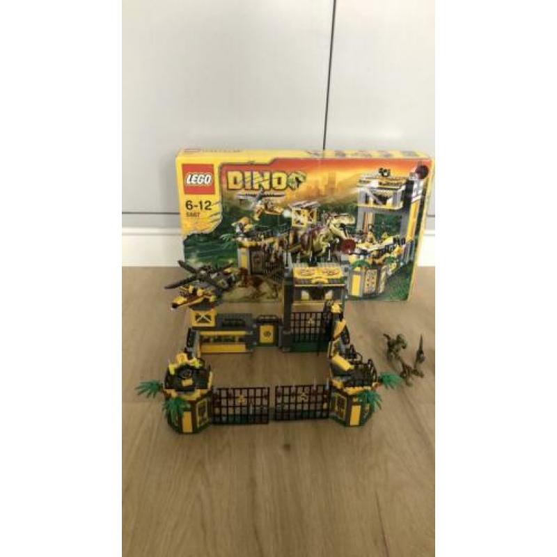 Lego dino 5887 & 5882 dinosaurus reservaat, dino park