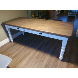 Mooie landelijke eettafel 6 persoons
