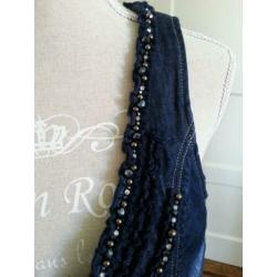 Superleuk jeans jasje FRACOMINA maat M (IBIZA STYLE)