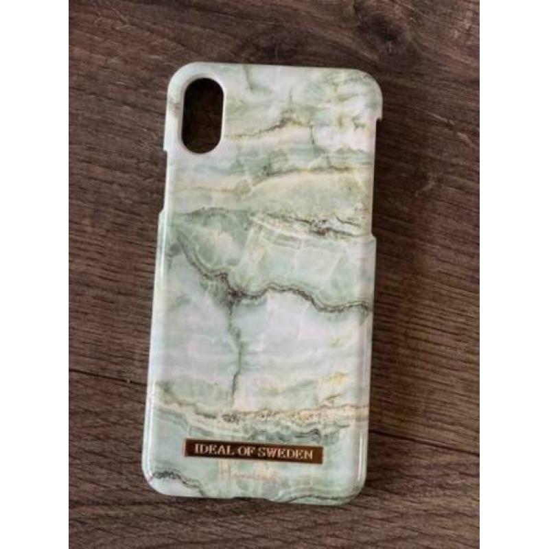 Licht groen marble iDeal of Sweden cover iPhone X / XS
