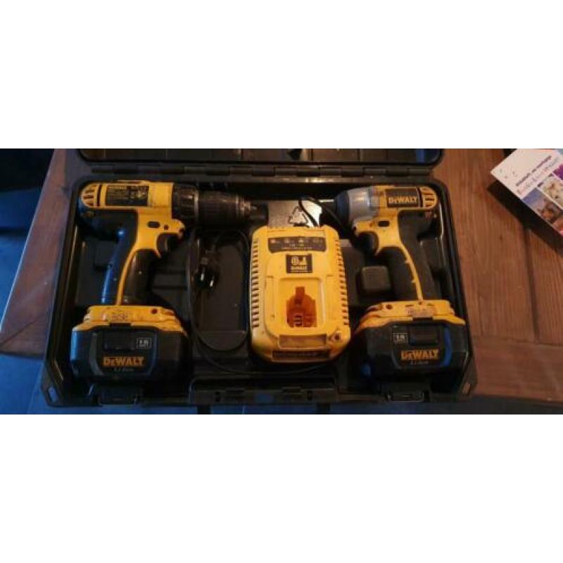 Dewalt combiset 18 volt boormachine en slagschroevendraaier