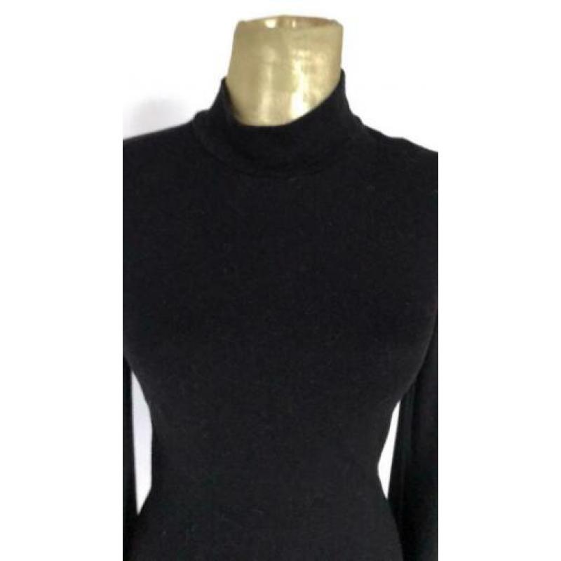 La Dress zwarte col flared mouwen mtM