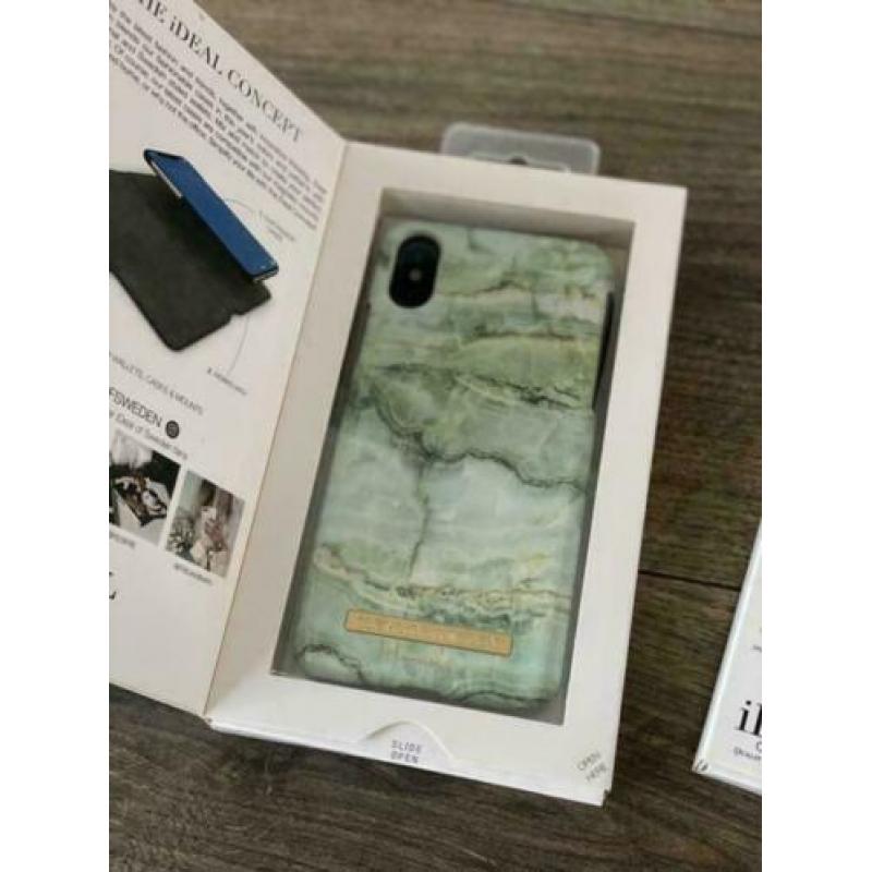 Licht groen marble iDeal of Sweden cover iPhone X / XS