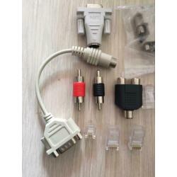 6,2mm Stereo Jacks Verguld Divs Telefoon Stekkers RCA Verb