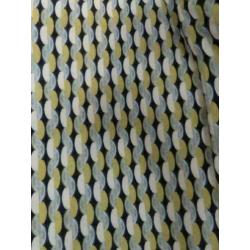 Zara Basic geel zwart patroon broek maat 38