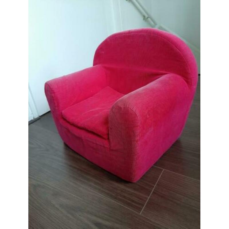 Kinderfauteuil fuchsia roze
