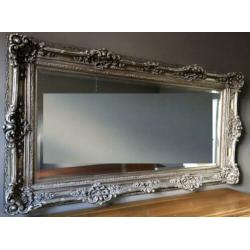 Spiegel barok zilver brons kleurig 215 x 120 groot