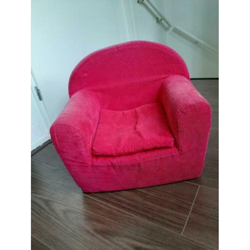 Kinderfauteuil fuchsia roze
