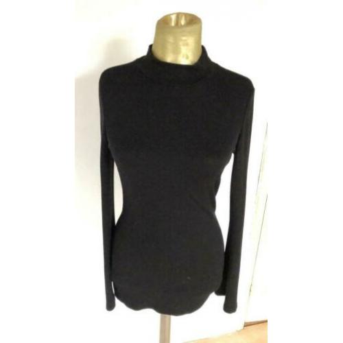 La Dress zwarte col flared mouwen mtM