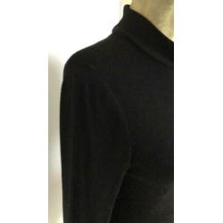 La Dress zwarte col flared mouwen mtM