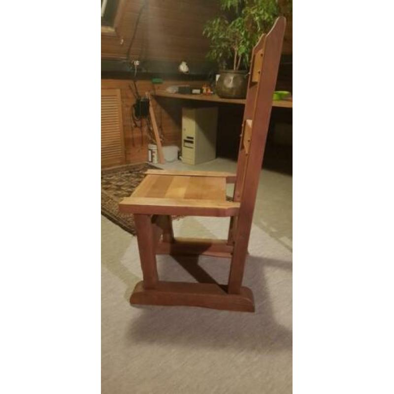 6x Kloosterstoelen zwaar eiken