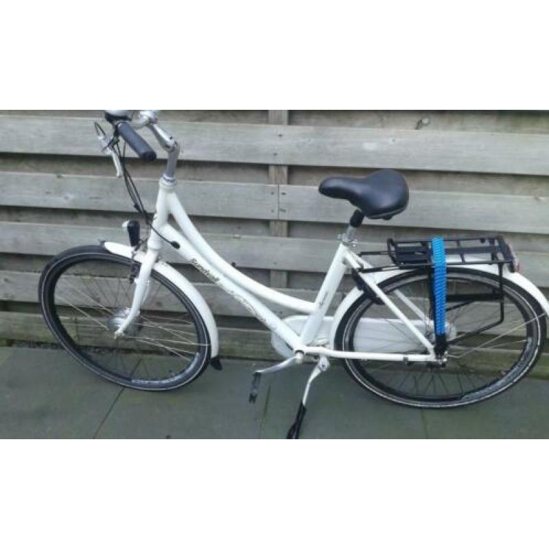 Witte damesfiets 28 inch zie omschrijving