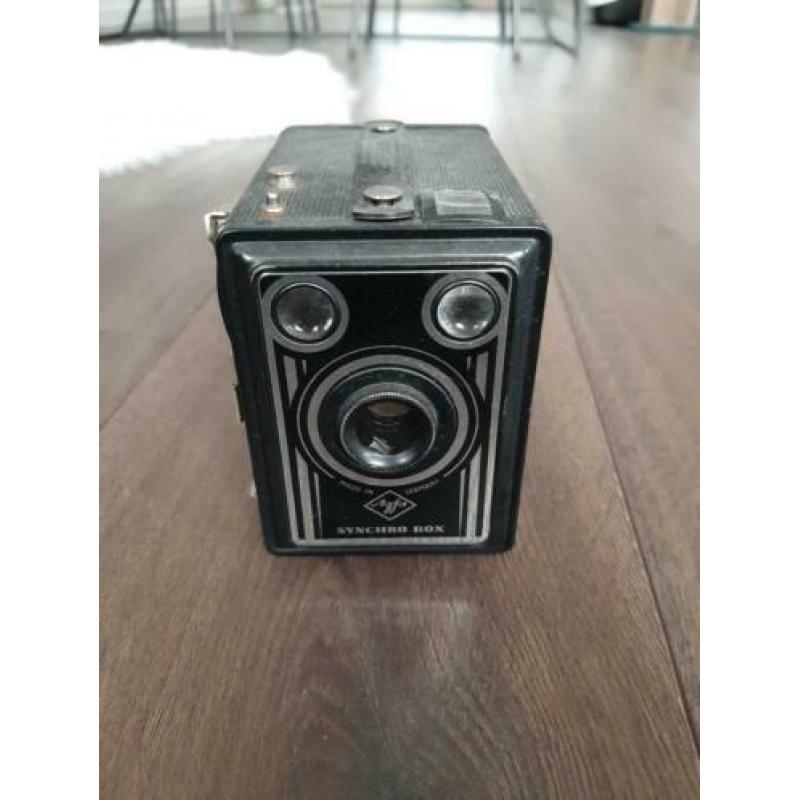 Agfa Synchro Box Fototoestel/Camera, Vintage, Antiek, Oud