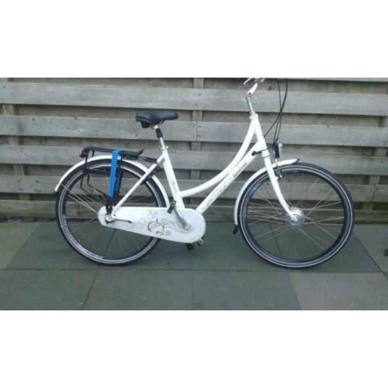 Witte damesfiets 28 inch zie omschrijving