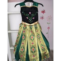 Prinses Anna jurk, Disney prinses Anna jurk in maat 116.