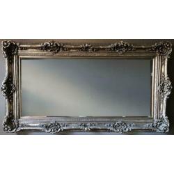 Spiegel barok zilver brons kleurig 215 x 120 groot
